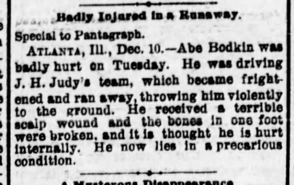 Accident: Abraham Lincoln Botkin